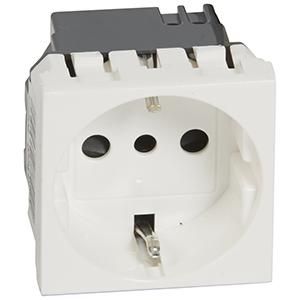 Legrand 077512 socket MOSAIC Italy SK 2mod ws, (white)
