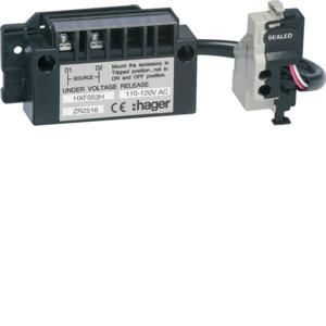 Hager HXF053H undervoltage release time v. h800-1600 4P 110-120VAC