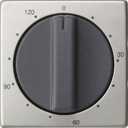 Gira 0642600 cover knob timer 120 min System 55 stainless steel