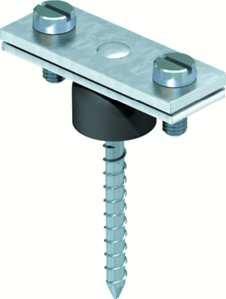 OBO Bettermann 370 H with wood screws spacer clamp, 5025206