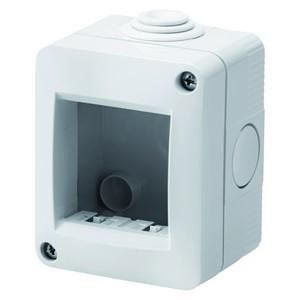 Gewiss GW16502 bracket 2M IP40 RAL7035 grey surface-mounted housing