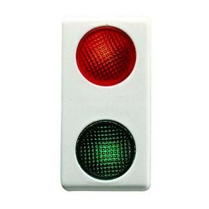 Gewiss GW20607 with two covers red/green 1M 230V ws light signal