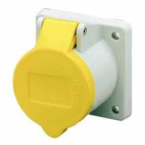 Mennekes 1337 panel socket TwinCONTACT 16A 3-pole 4h 110V IP44