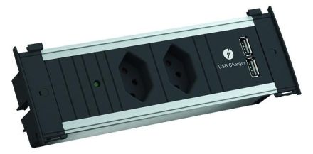 Bachmann 927.060 power strip 2f alu KAPSA 0.2m 35°