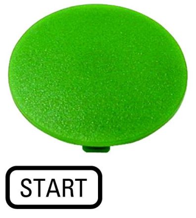 Eaton M22-XDP-G-GB1 button plate, mushroom green, START, 218283