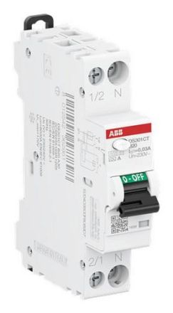 ABB Stotz-Kontakt 2CSR255164R1205 DS301CAT-B20/0.03 6kA1P+N AB20 30mABahn FI/LS-switch
