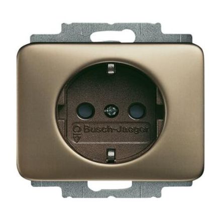 Busch-Jaeger 20 EUCKS-21 SCHUKO® socket insert, with increased contact protection bronze