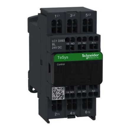 Schneider Electric LC1D093BL 3-pole 9A 24VDC 1S/1OE contactor