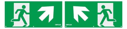 Dotlux 5404 for LED emergency light EXITmulti 3177 PK=2pcs pictogram set