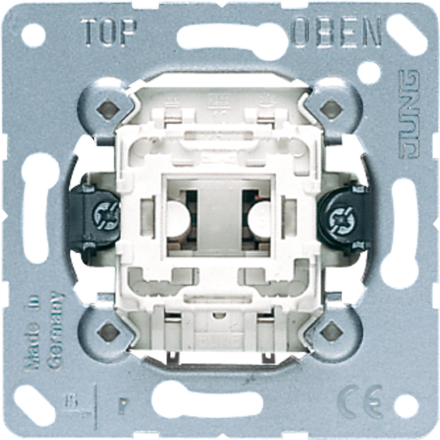 Jung 534U button, 1-pole normally open with separate signal contacts for lamps, 10 A 250 V ~