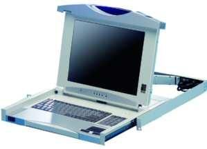 RITTAL 9055410 17' TFT display + VGA/DVI connection touchpad German RAL9005