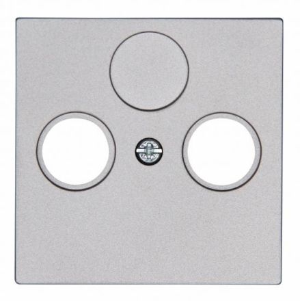 Kopp 490947007 antenna socket HK07 TV/RF steel-colored cover