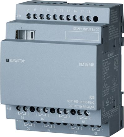 SIEMENS 6ED1055-1NB10-0BA2 LOGO! Expansion module 24 V | 8DI/8DO, relay