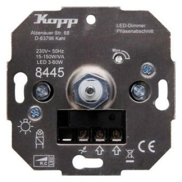 Kopp 844500001 pressure changeover switch 3-50W RC LED dimmer