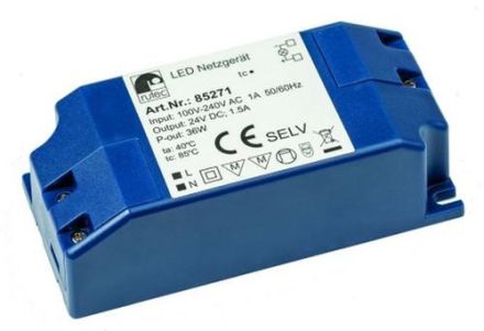 Rutec Licht 85267 Rutec LED power supply 12V 12W IP20