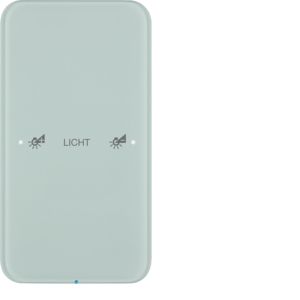 BERKER 75141160 Touch-Sensor Glass R.1 | 1-way, comfort, configured | glass polar white