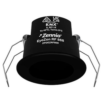 Zennio ZPDEZRF868A EyeZen RF 868 black motion detector