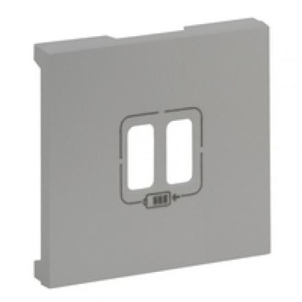 Legrand 864324 Cover Niloe Step charging socket, aluminum, (aluminum)