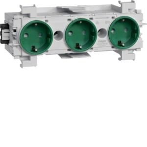 TEHALIT GS30016029 3-way socket green