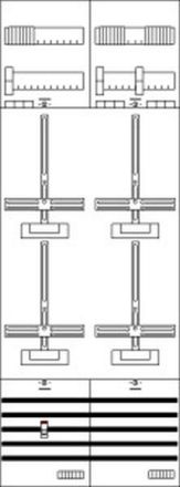 ABB Striebel & John KA675 meter panel BH5 3Z1S pre-wired with meter cross, 2CPX033861R9999