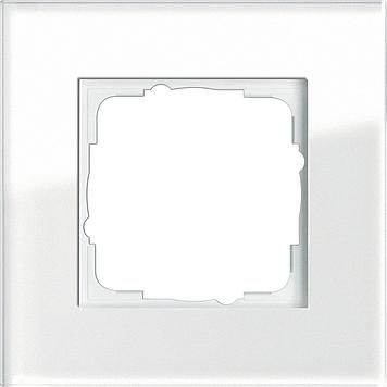 Gira 021112 1-way cover frame Gira Esprit glass white
