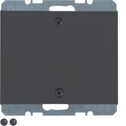 Berker 10457106 Blind cover with central piece and screw fastening anthracite, matt Berker K