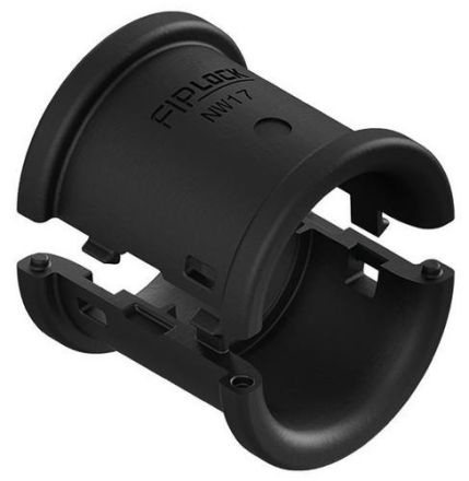 Fränkische Rohrwerke 4892529700 BHPA-48B black axial fixed half shells