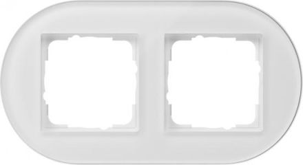 Gira 0212130 2-way white cover frame