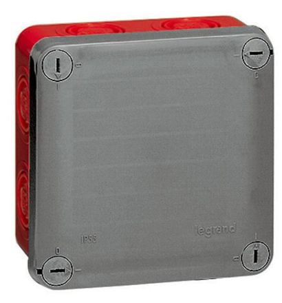 Legrand 092021 Junction box FR FLW 105X105X55 , (red)