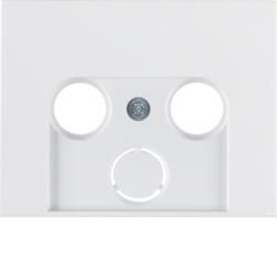Berker 12017019 Central piece for antenna socket 2- and 3-hole polar white, glossy Berker K.1