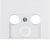Berker 12017019 Central piece for antenna socket 2- and 3-hole polar white, glossy Berker K.1