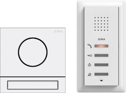Gira 2406902 EFH package Audio System 106 traffic white (lacquered)