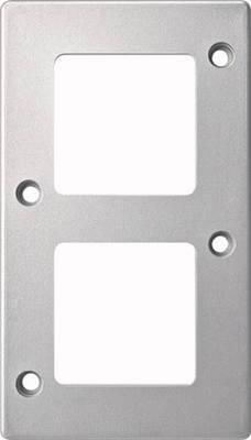 MERTEN 480260 frame 2-way matt silver PANZER
