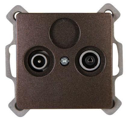 Kopp 921326087 PARIS TV/RF rosewood antenna socket