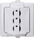 Kopp 955002016 NAUTIC IP44 arctic white surface-mounted housing