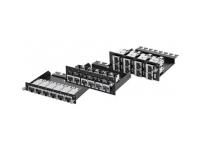 Telegärtner H02025A4019 RJ45 1 0HE for 8xAMJ module black RAL 9005 HD3 patch module