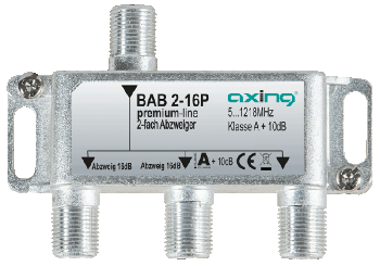 Axing BAB2-16P 2-way branch, 16 dB, 5-1218