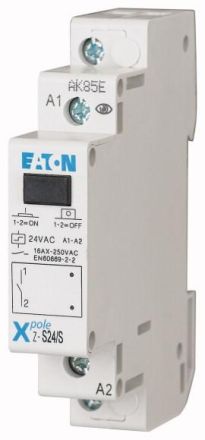 Eaton Z-S24/S impulse switch, 24AC/12DC, 1S, 32A, 50Hz, 1TE, 265535