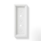 Siedle 210012248-00 GA 612-3/1-01 W white surface-mounted housing