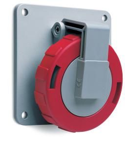 ABB Stotz-Kontakt 232RAU9W, panel-mounted socket, 32 A, IP67 9h, standard flange, 2CMA166950R1000