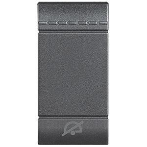 Bticino L4915DD rocker switch -Do not disturb- 1m, (anthracite)