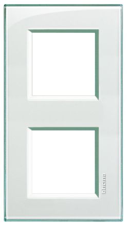 Bticino LNA4802M2KA Light frame AQUAMARINE 2x2-mod , (white)