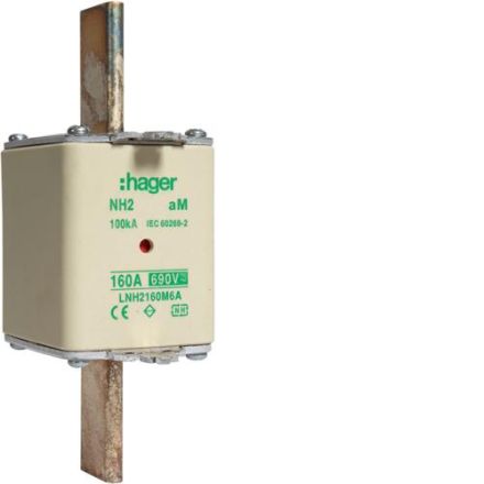 Hager LNH2160M6A NH fuse link NH2 aM 690V 160A K-detector