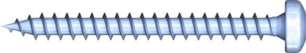 Reisser 009253S121-0350204-1 R2 plus chipboard screw, Pan Head, TX, full thread, 3.5 x 20, steel, galvanized, blue, 1x sliding, pack of 200