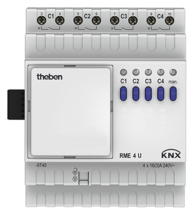 THEBEN RME 4 U KNX switching actuator MIX | 4-way, extension module