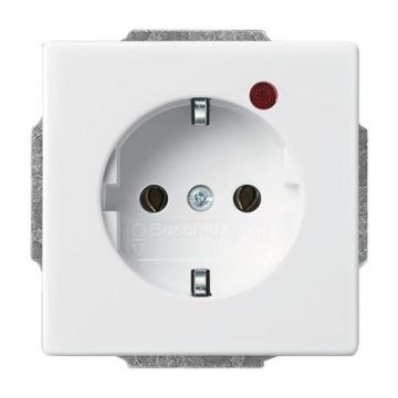 Busch-Jaeger 2310 EUGL/VA-84-11 Busch-Protector® SCHUKO® socket insert, with surge protection studio white