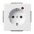 Busch-Jaeger 2310 EUGL/VA-84-11 Busch-Protector® SCHUKO® socket insert, with surge protection studio white