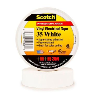 3M 7000031667 Scotch35-19x20wh NR.35 19mmx20m white tape
