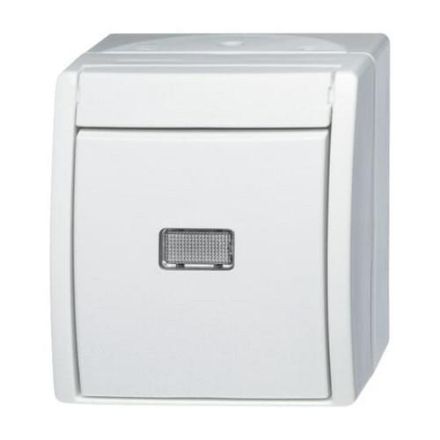 Busch-Jaeger 2621 W-54-206 rocker switch, changeover alpine white