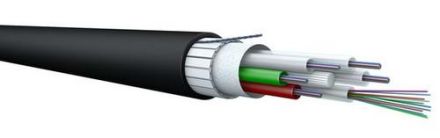 Draka Comteq A-DQ(ZN)B2Y 8x12E 9/125 fiber optic outdoor cable / rodent protection